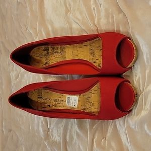 Christian Siriano red heels